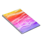 Sunset Sky Monogram Notitieboek (Rechterzijde)