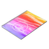 Sunset Sky Monogram Notitieboek (Linkerzijde)