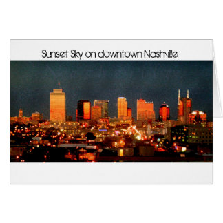 Sunset Sky op het centrum van Nashville