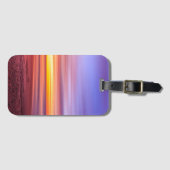 Sunset Sky over Beach en Zee Bagagelabel (Voorkant (horizontaal))