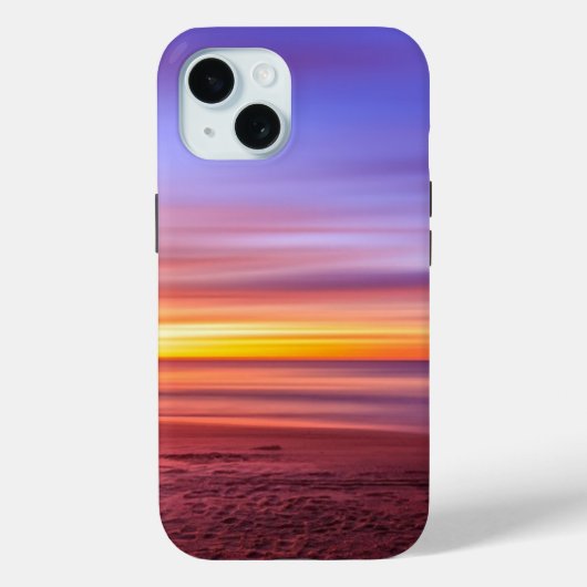 Sunset Sky over Beach en Zee Case-Mate iPhone Case (Achterkant)