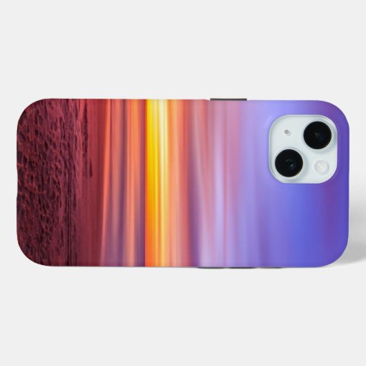 Sunset Sky over Beach en Zee Case-Mate iPhone Case (Achterkant (horizontaal))
