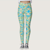 Sunset Sky Paint Splatter Leggings (Voorkant)