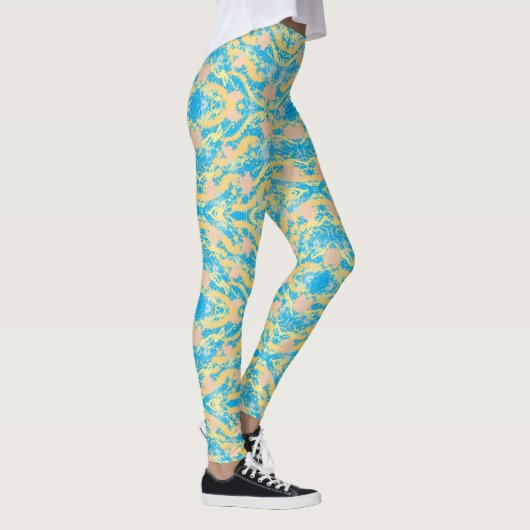 Sunset Sky Paint Splatter Leggings (Rechts)