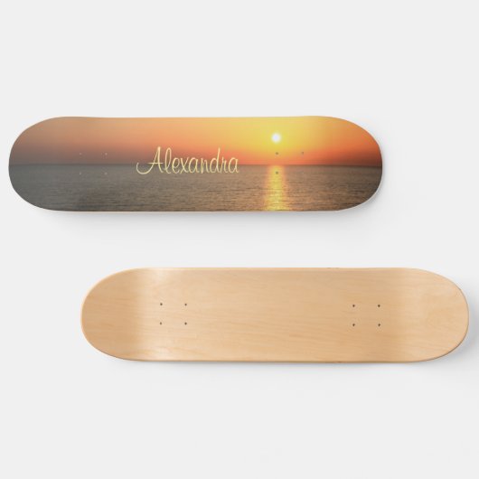 Sunset Sky Persoonlijk Skateboard (Horizontaal)