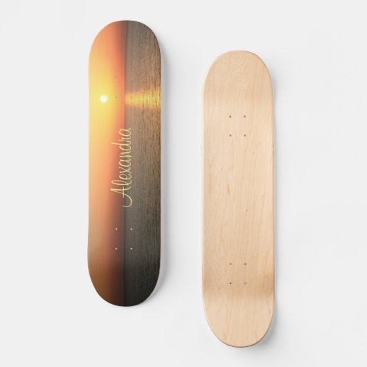Sunset Sky Persoonlijk Skateboard (Voorkant)