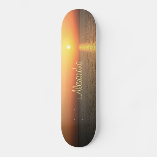 Sunset Sky Persoonlijk Skateboard (Voorkant)