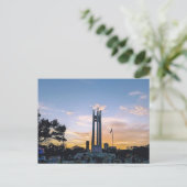 Sunset Sky Quezon Memorial Circle Park in QC Folie Briefkaart (Staand voorkant)