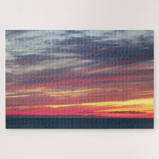 Sunset Sky Scene Puzzle Legpuzzel (Horizontaal)