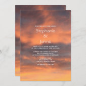 Sunset Sky Schilderachtig Bewolkt Sinaasappel Kleu Kaart (Voorkant / Achterkant)