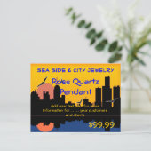 Sunset Skyline Display Briefkaart (Staand voorkant)