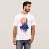 Sunset Skyline T-shirt (Voorkant volledig)