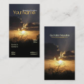 Sunset Skys Verticaal Visitekaartje (Voorkant / Achterkant)