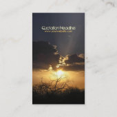 Sunset Skys Verticaal Visitekaartje (Achterkant)
