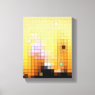 Sunset Skyscrapers Canvas Afdruk