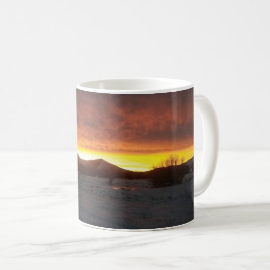 Sunset Snow Mug Koffiemok (Voorkant rechts)
