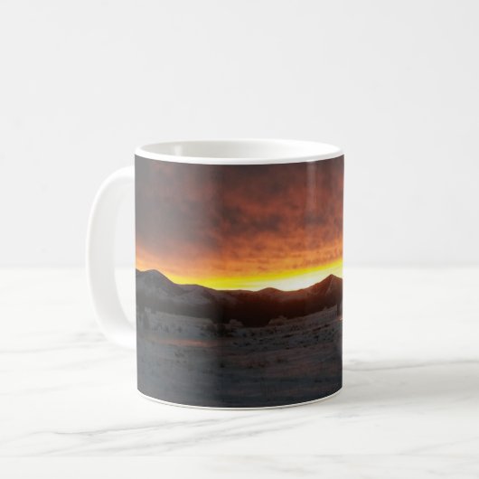 Sunset Snow Mug Koffiemok (Voorkant links)