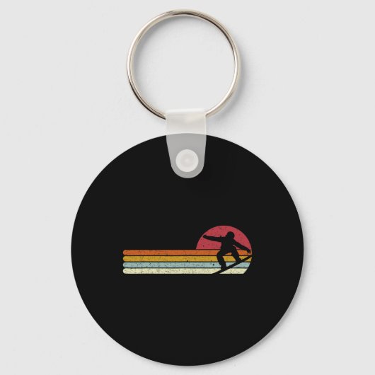 Sunset Snowboarder snowboarders Sleutelhanger (Voorkant)