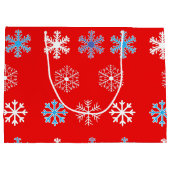 Sunset Snowflake Large Gift Bag Groot Cadeauzakje (Achterkant)