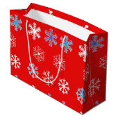 Sunset Snowflake Large Gift Bag Groot Cadeauzakje (Achterkant Gekanteld)
