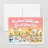 Sunset SoCal Briefkaart (Voorkant / Achterkant)