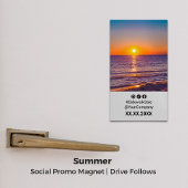 Sunset Social Media · Portrait Layout Promo Magnet Magnetisch Visitekaartje