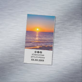 Sunset Social Media · Portrait Layout Promo Magnet Magnetisch Visitekaartje (Voorbeeld)