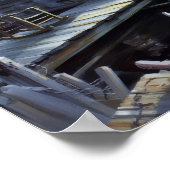 Sunset Solace: Cabin on the Lake Poster (Hoek)