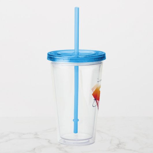 Sunset Solar Superman Shield Acryl Drinkbeker (Rechts)