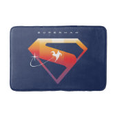 Sunset Solar Superman Shield Badmat (Voorkant)