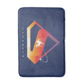 Sunset Solar Superman Shield Badmat (Voorkant Verticaal)
