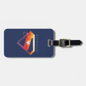 Sunset Solar Superman Shield Bagagelabel (Voorkant horizontaal)