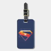 Sunset Solar Superman Shield Bagagelabel (Voorkant verticaal)