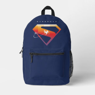 Sunset Solar Superman Shield Bedrukte Rugzak