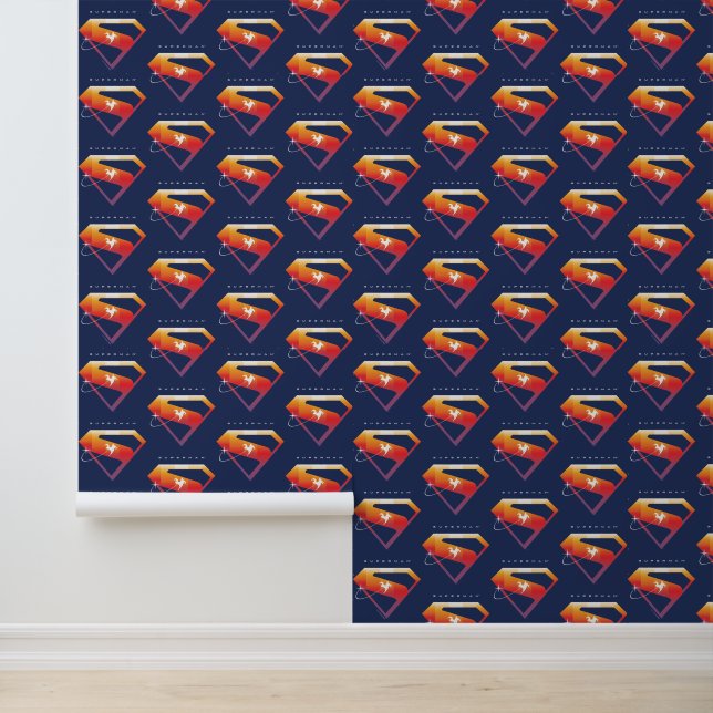 Sunset Solar Superman Shield Behang (Applicatie)