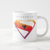 Sunset Solar Superman Shield Grote Koffiekop (Rechts)