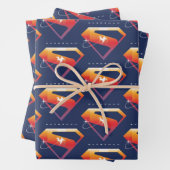 Sunset Solar Superman Shield Inpakpapier Vel (In situ)