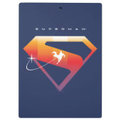 Sunset Solar Superman Shield Klembord (Achterkant)