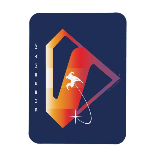 Sunset Solar Superman Shield Magneet (Verticaal)