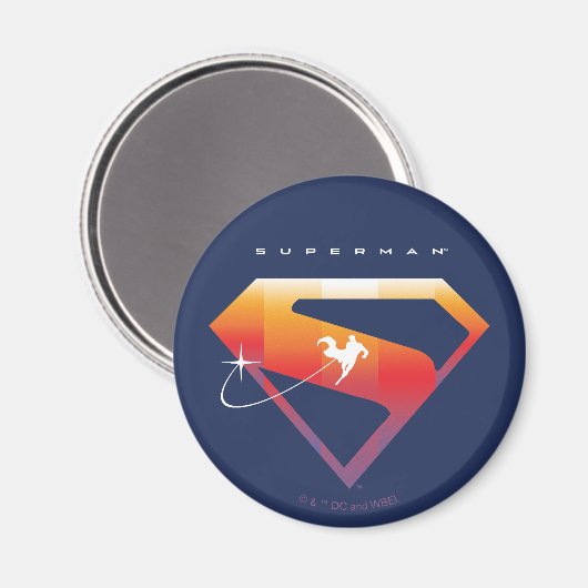 Sunset Solar Superman Shield Magneet (Voorkant / Achterkant)