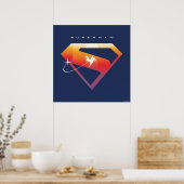 Sunset Solar Superman Shield Poster (Keuken)