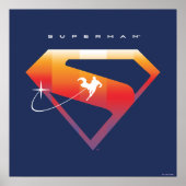 Sunset Solar Superman Shield Poster (Voorkant)