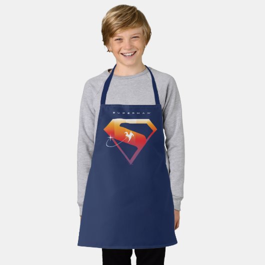 Sunset Solar Superman Shield Schort (Gedragen)