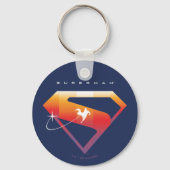 Sunset Solar Superman Shield Sleutelhanger (Voorkant)