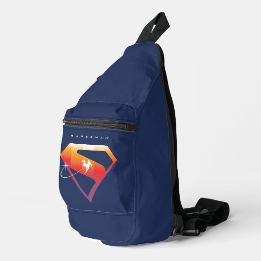 Sunset Solar Superman Shield Sling Bag (Rechterhoek)