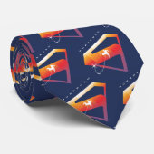Sunset Solar Superman Shield Stropdas (Opgerold)