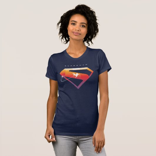 Sunset Solar Superman Shield T-shirt (Voorkant volledig)