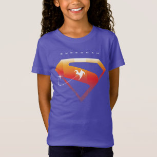 Sunset Solar Superman Shield T-shirt