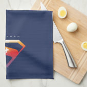 Sunset Solar Superman Shield Theedoek (Quarter Fold)