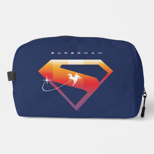 Sunset Solar Superman Shield Toilettasje (Voorkant)